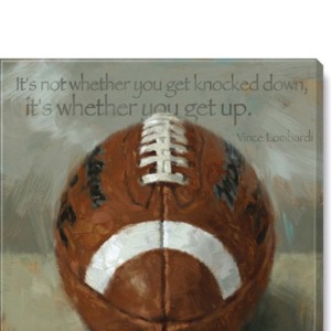 inspirational Football Giclee Wall Art