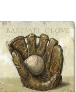 Baseball Glove Giclee Wall Art