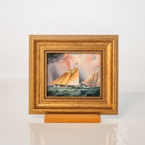 Dauntless And Sappho 1871, Reproduction Painting Print Canvas