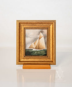 Racing Sloop, Reproduction Painting Large Print Canvas