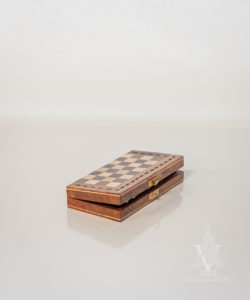Folding Wood Chess Game Box