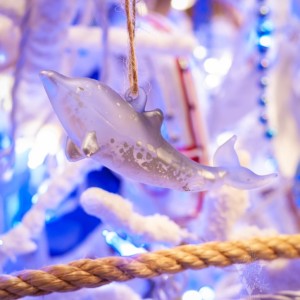 Glass Dolphin Ornament