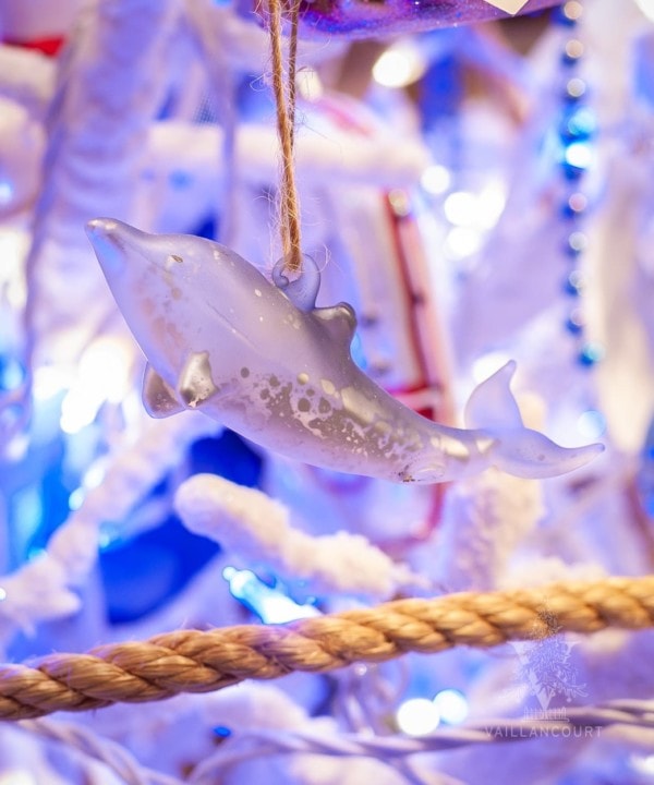 Glass Dolphin Ornament