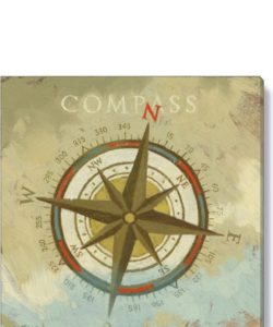 Compass Giclee Wall Art