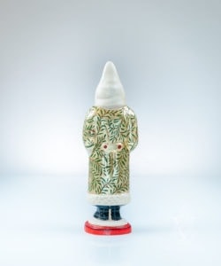 Gold Coated Kissing Ball Santa