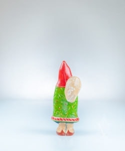 Ornate Colonial Santa with Brass Lantern