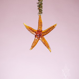Starfish Glass Ornament