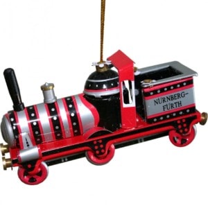 Collectible Tin Ornament - Red Train