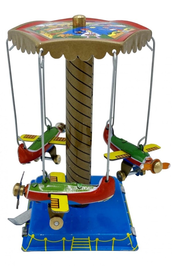 Collectible Tin Toy - Airplane Carousel