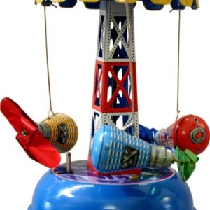 Collectible Tin Toy - Carousel with Space Capsules