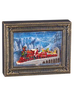Santa Express Lighted Water Picture Frame