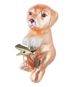Clip-On Hang in There Puppy Ornament