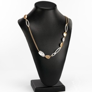 Silver & Gold Disc Necklace