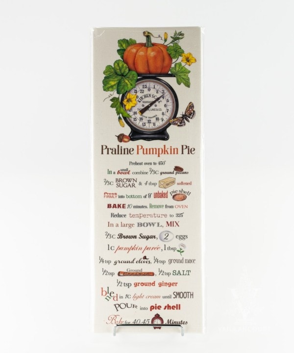 Praline Pumpkin Pie Recipe Towel