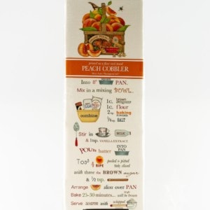 Peach Cobbler Recipe Towel