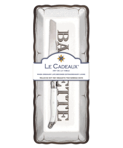 Melamine Baguette Tray with Laguiole Bread Knife