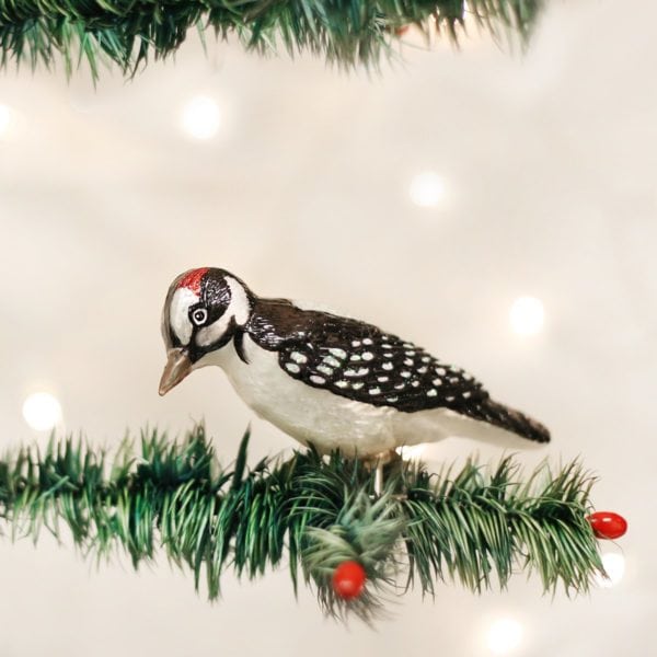 Clip-On Hairy Woodpecker Ornament