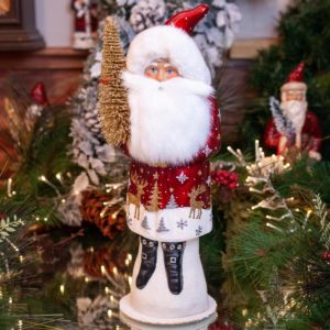 Ino Schaller Santa With Reindeer Design