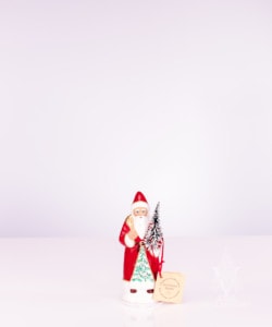 Ino Schaller Santa Small Red With Mistletoe