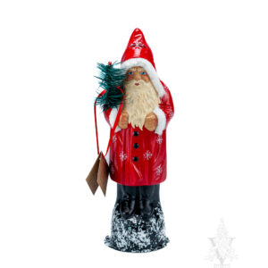 Santa Red With Snowflakes