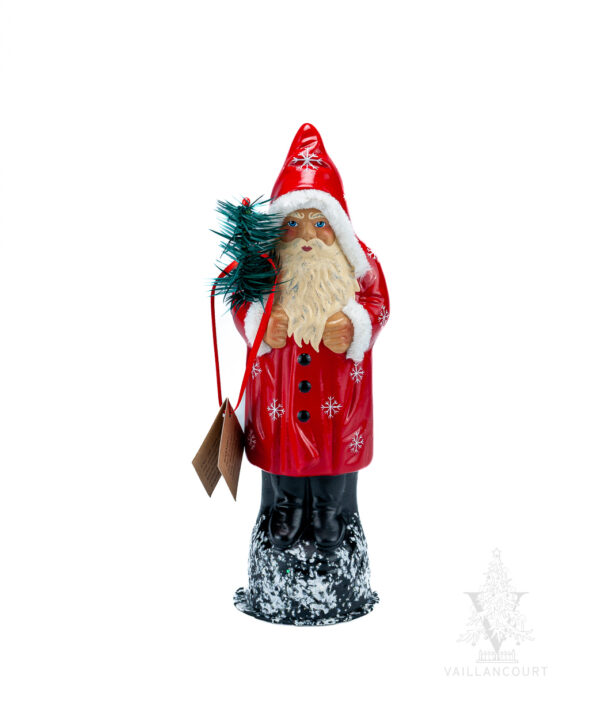 Santa Red With Snowflakes