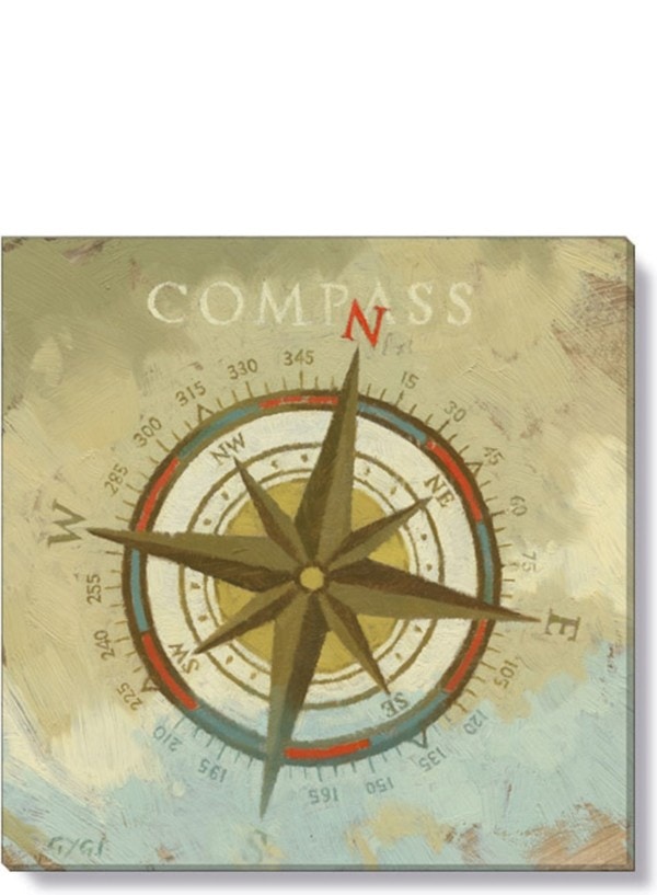 Compass Gallery Wrapped Giclee Wall Art