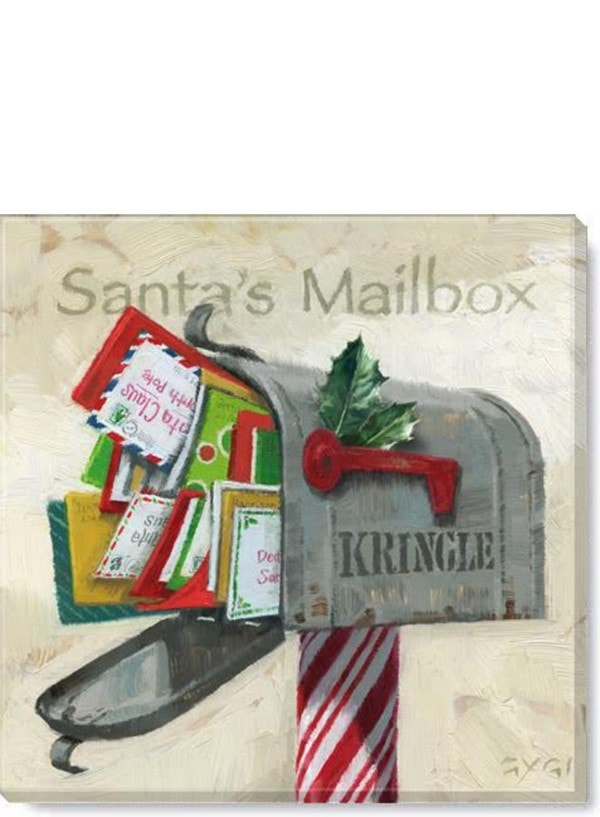 Santa'S Mailbox Giclee Wall Art