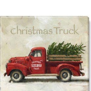Christmas Truck Giclee Wall Art