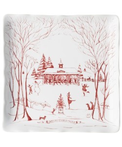 Country Estate Winter Frolic Ruby Sweets Tray