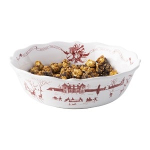Country Estate Winter Frolic Ruby 10" Serving Bowl