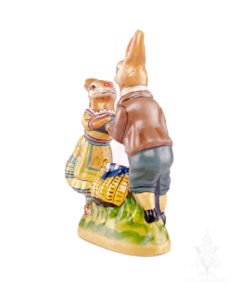 Dancing Rabbits Around Basket
