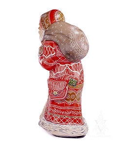 Statement Red Hunched Gingerbread Santa