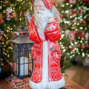 Statement Red Hunched Gingerbread Santa