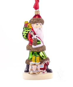 Glimmer Santa with Abby Aldrich Toys and Drum
