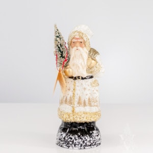 Ino Schaller Santa White & Gold, Beaded Bag
