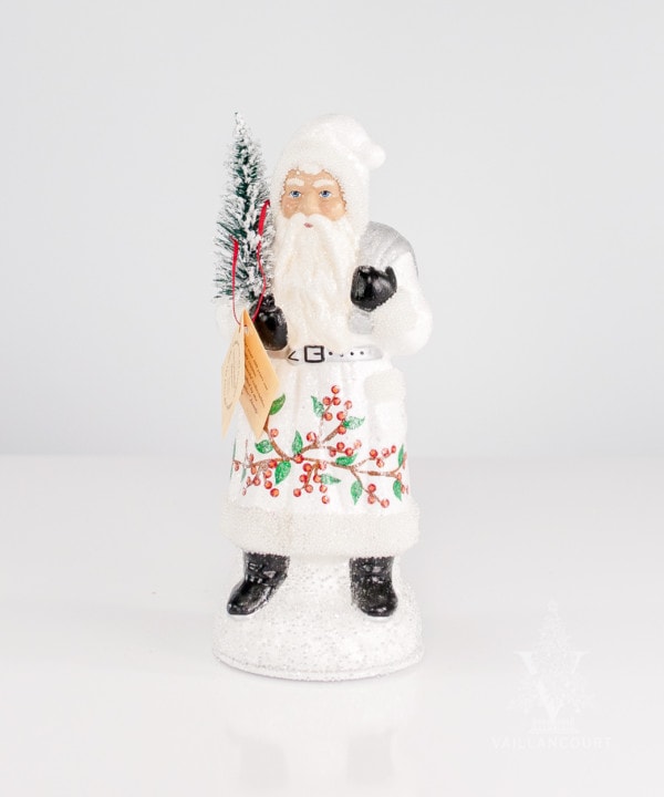 Ino Schaller Santa White With Berry Decor