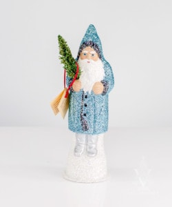 Ino Schaller Santa Glitter Blue Coat