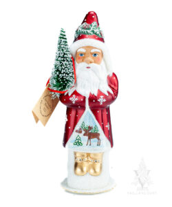 Santa Red With Moose Decor