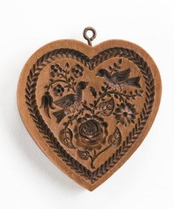 Heart & Rose Cookie Mould Reproduction