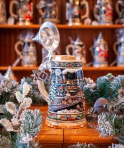 Santa's Train Stein by King Werk