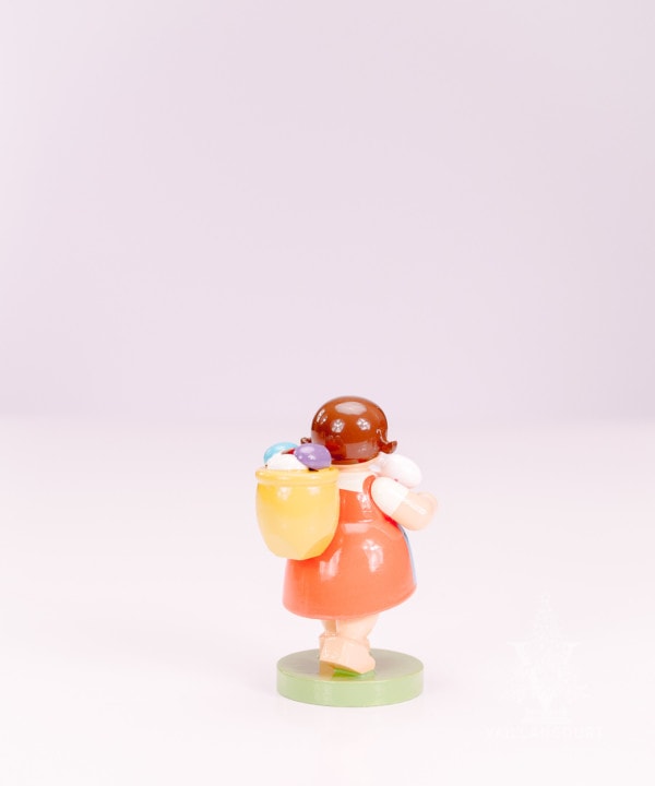 Girl With Egg Basket & Bunny by Wendt & Kühn