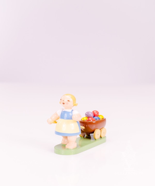 Easter Girl With Cart by Wendt & Kühn