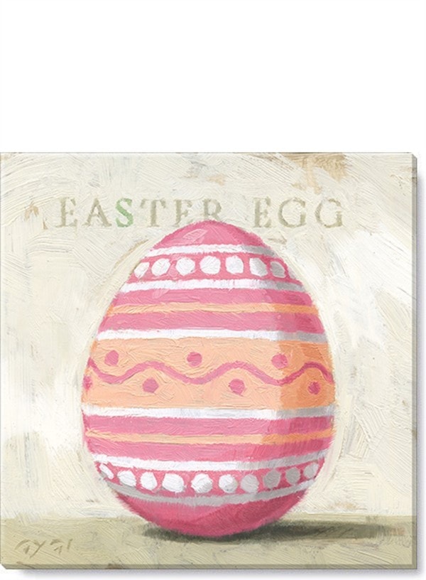 Easter Egg (Pink) Giclee Wall Art