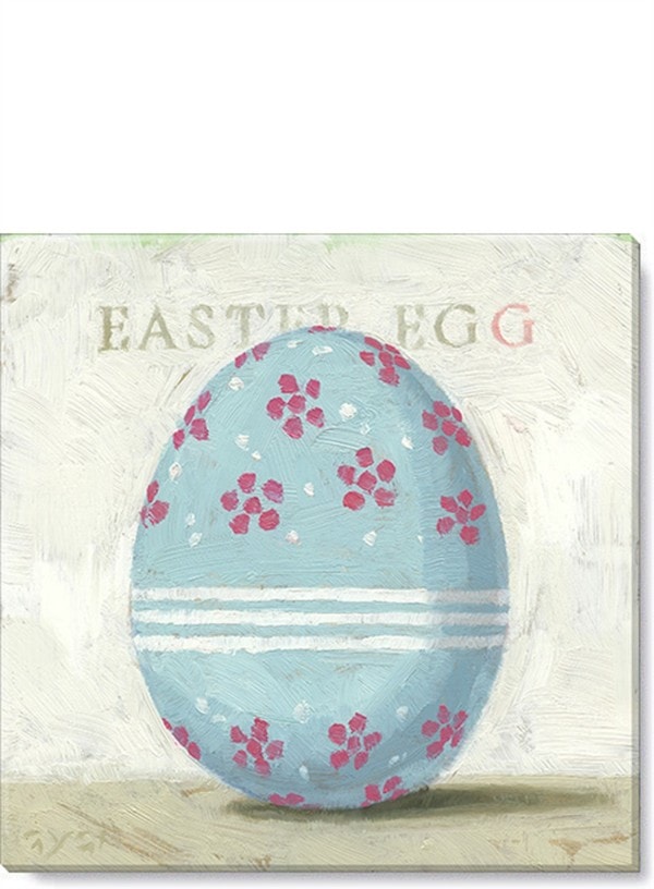 Easter Egg (Blue) Giclee Wall Art