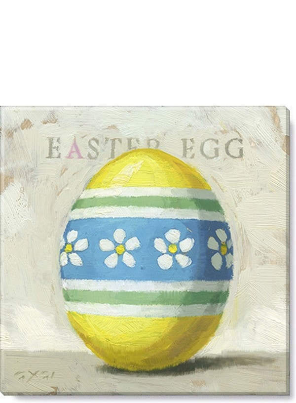 Easter Egg (Yellow) Giclee Wall Art