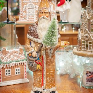 Statement Gingerbread Father Christmas With Toys and Instruments