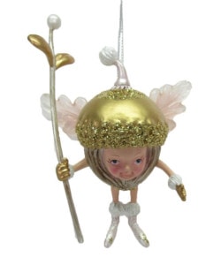 Fairy In Acorn Ornament by December Diamonds