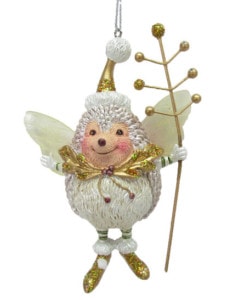 Fairy Hedgehog Ornament by December Diamonds