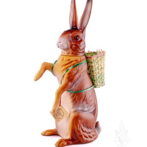 Ino Schaller Extra Large Brown Bunny With Basket