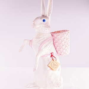 Ino Schaller Extra Large White Bunny With Basket